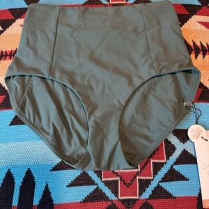 High-Waisted Bikini Bottom ~ Color is Rich Cacti